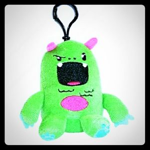 So So Happy Monster Plush Keychain Fob